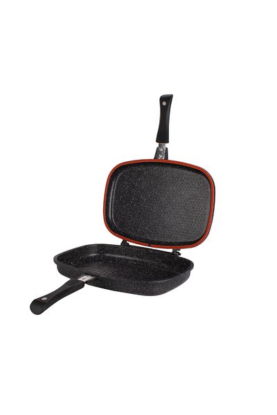 SAFA Granite Double Sided Grill Pan with Plastic Handle 36cm