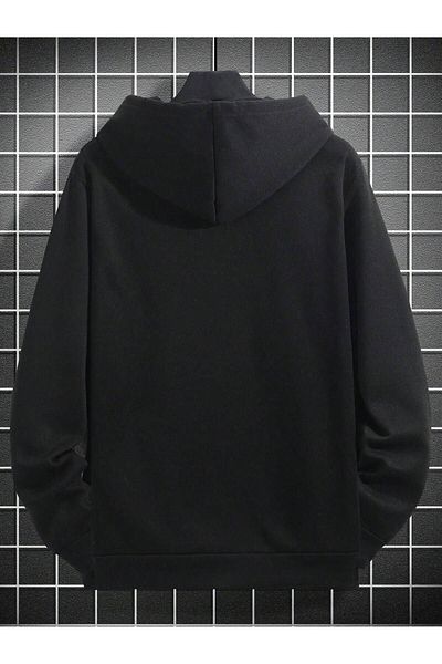 aynewmoda Hooded Don'T Trust Anyone Basque Sweatshirt