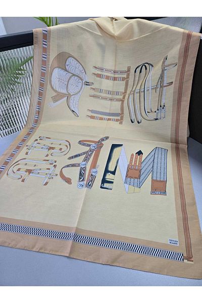 Oxygen Scarfs H Patterned Cotton Soft Shawl
