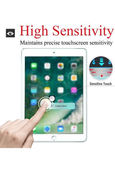 AWH مجموعة من 3 واقيات شاشة لجهاز iPad Pro مقاس 12.9 بوصة (الجيل الأول/الجيل الثاني 2015/2017)، مصنوعة من الزجاج المقوى