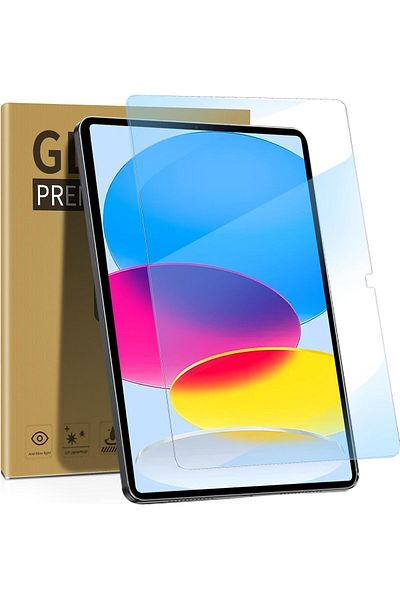 AWH عبوتان من واقيات الشاشة لجهاز iPad من الجيل العاشر، مضادة للضوء الأزرق، صلابة 9H، خالية من الفقاعات، صديقة للحافظات