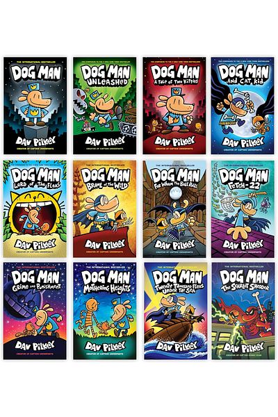 Generic Dog man set of 12 chapters - English ( black&white )