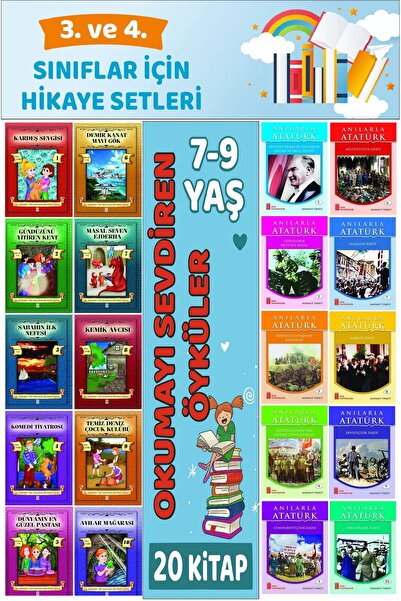 Ata Yayıncılık 3.ve 4.Sınıflar İçin Okuma Alışkanlığı Kazandıran Mükemmel 20 ...