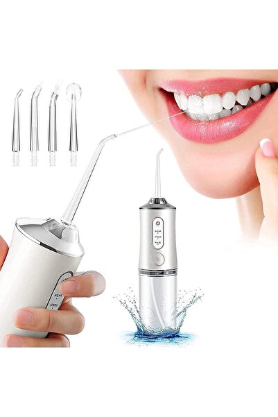 AWH Cordless Water Flosser, 3 DIY Modes, 4 Nozzles, Portable, IPX7 Waterproof, 220ML Tank