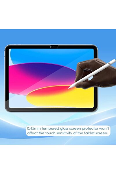 AWH عبوتان من واقي الشاشة الزجاجي المقوى لجهاز iPad 10.9" الجيل العاشر (2022)، متوافق ومتين