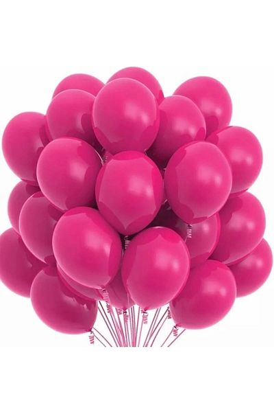 Deniz Party Store Pastel Fuchsia Latex Balloon 12 Inch 10 Pieces