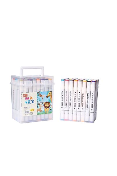 Touch Silky Artist Double Sided Marker Set of 48 Special Mica Marker with Carrying Bag