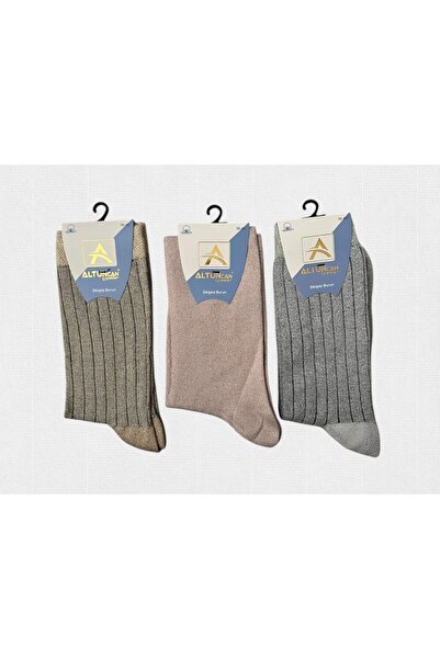 ŞengülKozmetik Kadın 3'lü Uzun Soket Çorap Simli Dikişsiz Burun 36-40