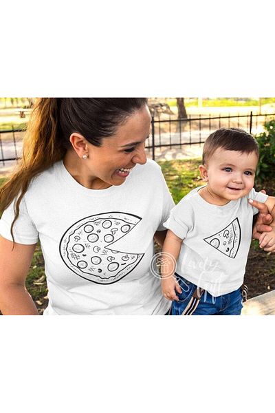 Pink Sky T-shirt Mother and Daughter (ADDY TO 2 BASKETS TO MAKE SINGLE PRODUCT COMBIN)