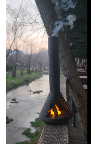 Genel Markalar Gerçekçi Tuğlalı Şömine Görünümlü Işıklı Tütsülük