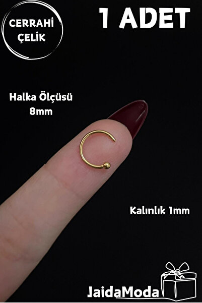 Jaida Moda Kadın Top Uçlu Halka Hızma