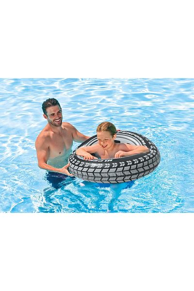 Intex 91 cm Rubber Patterned Wheel Bagel - Inflatable Wheel