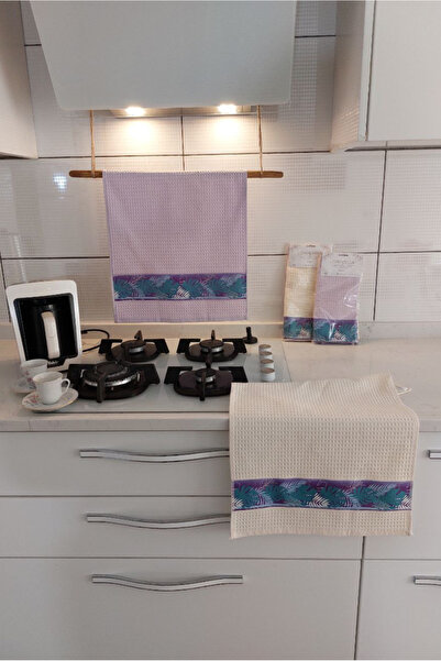 Lorenzella منشفة مطبخ مكونة من قطعتين - طباعة رقمية منسوجة مقاس 40 × 60 سم