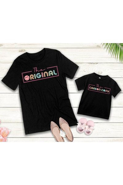 Pink Sky T-shirt Mother and Daughter (ADDY TO 2 BASKETS TO MAKE SINGLE PRODUCT COMBIN)