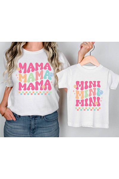 Pink Sky T-shirt Mother and Daughter (ADDY TO 2 BASKETS TO MAKE SINGLE PRODUCT COMBIN)