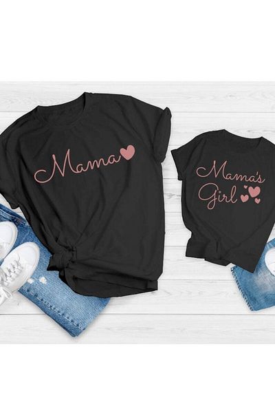 Pink Sky T-shirt Mother and Daughter (ADDY TO 2 BASKETS TO MAKE SINGLE PRODUCT COMBIN)