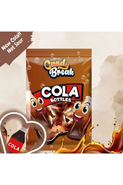 CANDY BREAK كاندي بريك من تومي بيرز - زجاجات حلوى ناعمة بنكهة الكولا 113 جم