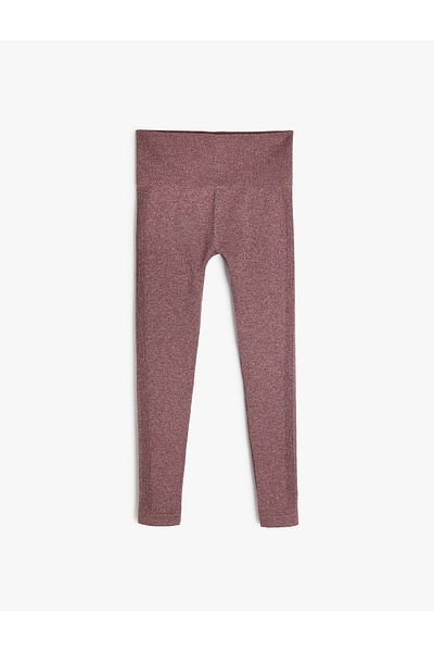 Koton Jambiere sport cu talie înaltă din țesătură tricotată cu textura slim fit