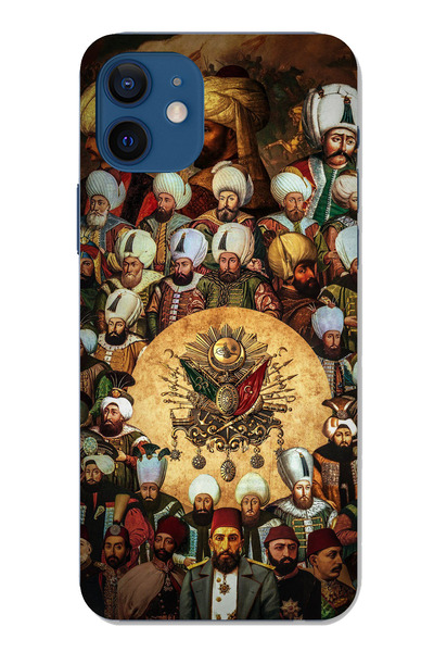 TechTree حافظة سيليكون شفافة متوافقة مع هاتف iPhone 12 من عهد السلاطين العثما...