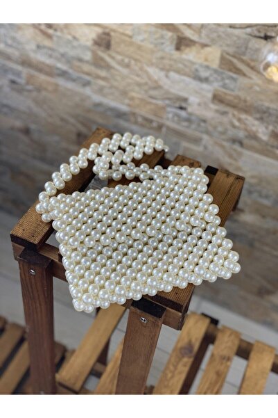 AGH Değerli Hediyeler Geantă de mărgele de perle realizată manual cu husă