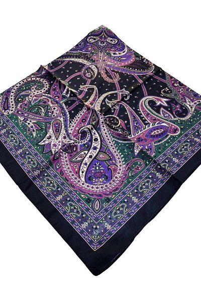 Bytoktay 120X120 CM ETRO MODEL Eșarfă moale cusut manual DESIGN SPECIAL DIMENSIUNE MARE TESTERE