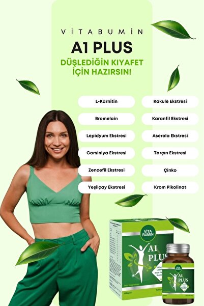 VİTABUMİN A1 L-carnitine Lepidium A 1 L Karnitin Lepidyum 30 Kapsül