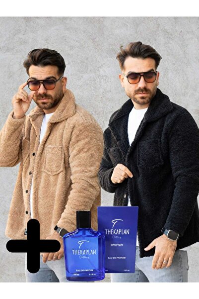 OTAKU Pack of 2 Unisex Plush Fleece Cardigan and 100 ml Perfume