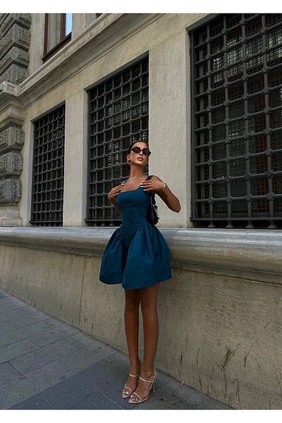 Ekim Store Φιόγκος Λεπτομέρεια Ποπλίνα Φούστα Μπαλόνι
