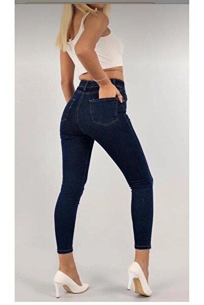 Asia KOYU MAVİ FUL LİKRALI SKİNNY KOT PANTOLON (EKSTRA SLİM)