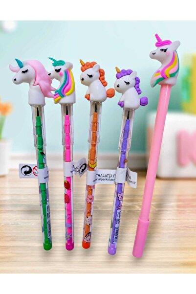 izmir yazici servis Unicorn Yumurtlayan Kurşun Kalem Seti 4 Lü Set Jel Kalem ...