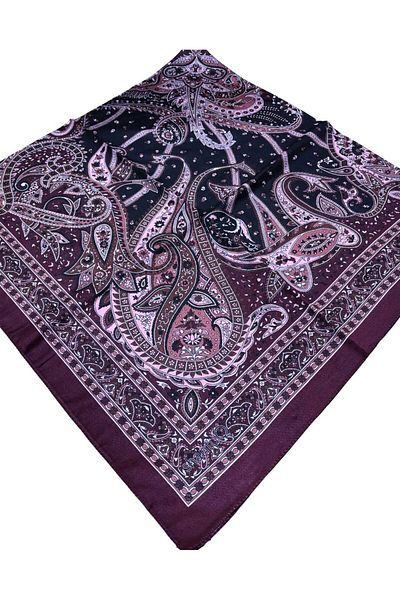 Bytoktay 120X120 CM ETRO MODEL Eșarfă moale cusut manual DESIGN SPECIAL DIMENSIUNE MARE TESTERE