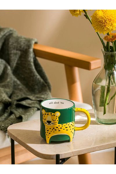 LC Waikiki Lcw Home Mixed Animal Printed Ceramic Mug 392 ml t t