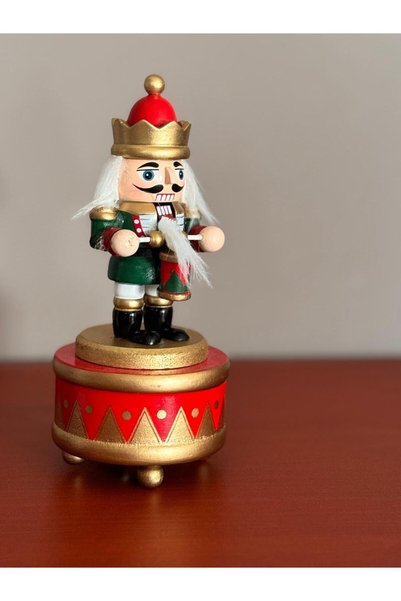 Generic Brand Cutie muzicală de Crăciun cu Soldat de Plumb Spărgător de Nuci