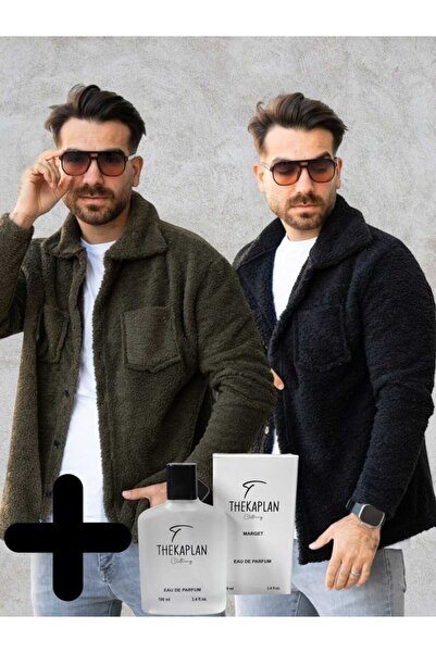 OTAKU Pack of 2 Unisex Plush Fleece Cardigan and 100 ml Perfume