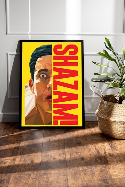 Saturn Shazam Framed Painting - Shazam Fim Poster Painting