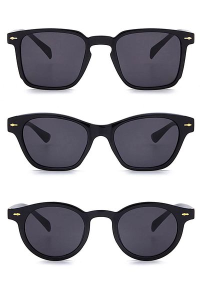 Nilu Moda UNISEX 3-PACK SUNGLASSES