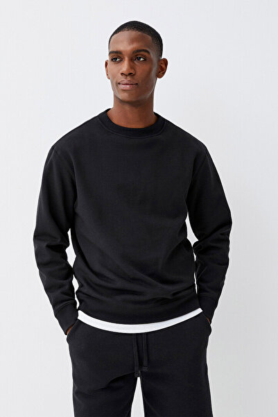 Superlife Men's Crew Neck Comfortable Fit 3 Yarn Inner Fleece Thick Sweatshirt Spr25Sw36