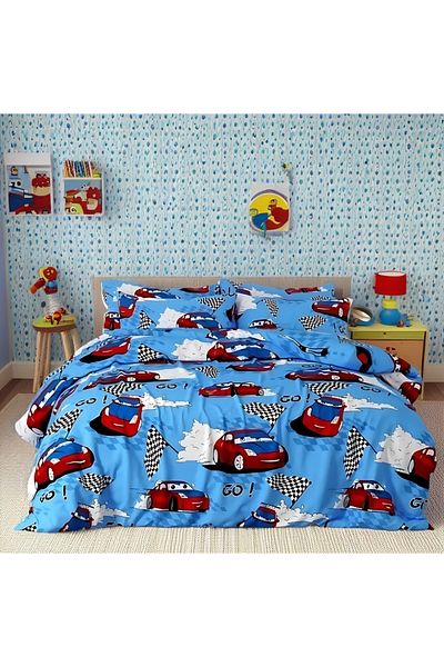 MORRİVAL Set cuvertură de pilota pentru o singură persoană cu cărucior, husă de pilota cu fermoar 155x215 + husă de pernă 50x70