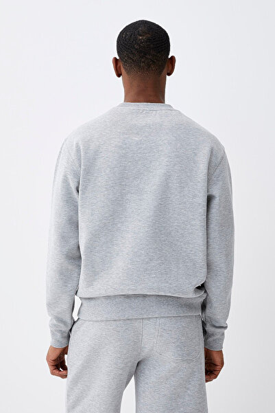 Superlife Men's Crew Neck Comfortable Fit 3 Yarn Inner Fleece Thick Sweatshirt Spr25Sw36