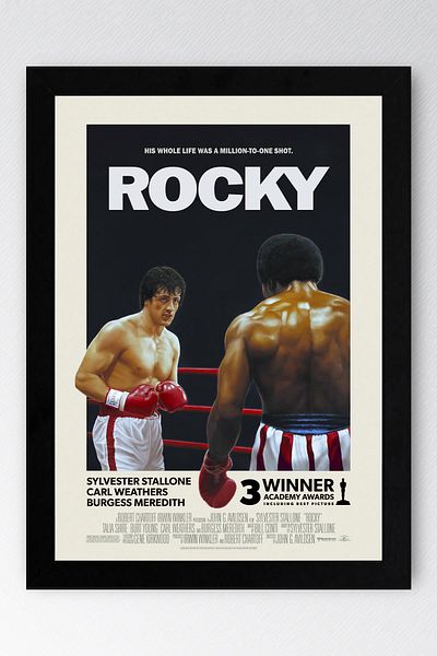 Saturn Pictură înrămată Rocky - Pictură poster Rocky Fim