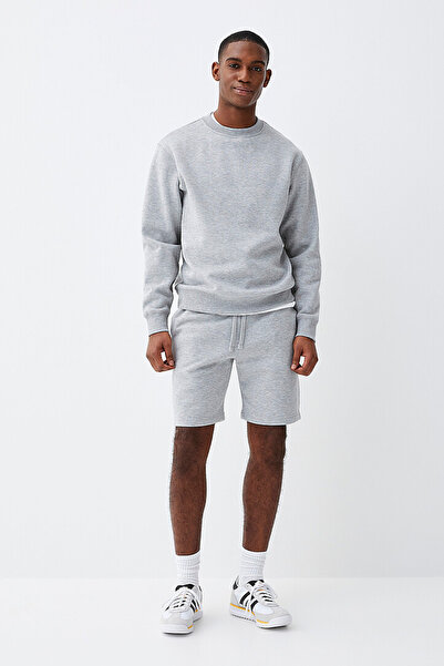 Superlife Men's Crew Neck Comfortable Fit 3 Yarn Inner Fleece Thick Sweatshirt Spr25Sw36