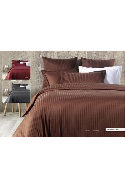 NAURA Concept Комплект завивки за двоен юрган Turkiz Exculisive Line Satin