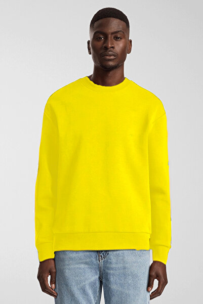 Superlife Men's Crew Neck Comfortable Fit 3 Yarn Inner Fleece Thick Sweatshirt Spr25Sw36