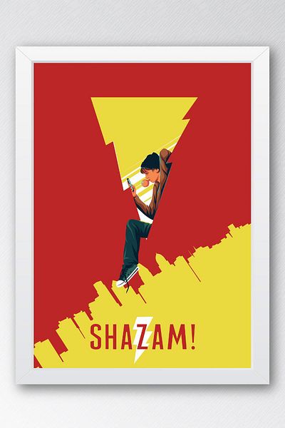 Saturn Pictură înrămată Shazam - Pictură poster Shazam Fim