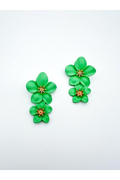 STEELAURA Eldanis Çift Katmanlı Çiçek Sallantılı Küpe