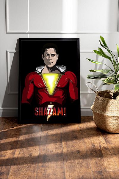 Saturn Pictură înrămată Shazam - Pictură poster Shazam Fim