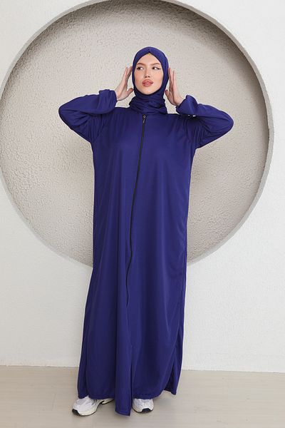 Kutay Collection Γυναικείο φόρεμα προσευχής Hijab με φερμουάρ και φερμουάρ