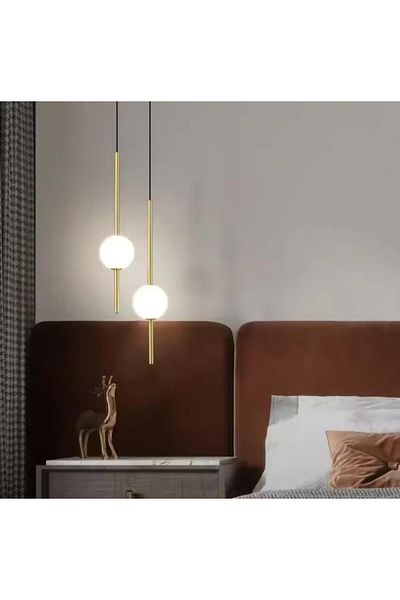Vonalight 2 Bedhead - Bathroom, Pendant, Lamp, Led Lighting, 3000K Light, Acrylic Glass Diameter.8Cm, Length.50Cm