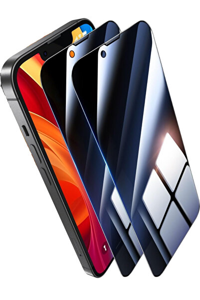 Evax [2x Shield Hayalet] iPhone 14 Plus Uyumlu Hayalet Tam Kaplayan Shield Ca...
