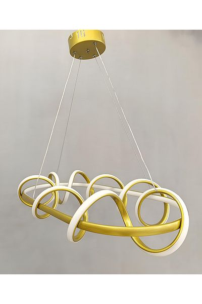 TREND 3Stage Dish Table Modern Static Gold Led Chandelier